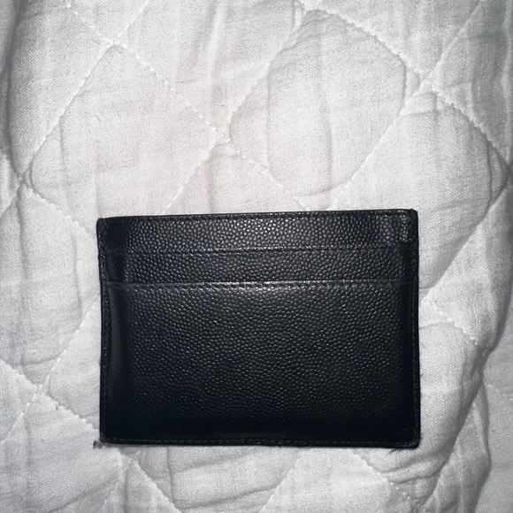YSL Monogram Card Case in Grained Leather - Picture 3 of 5